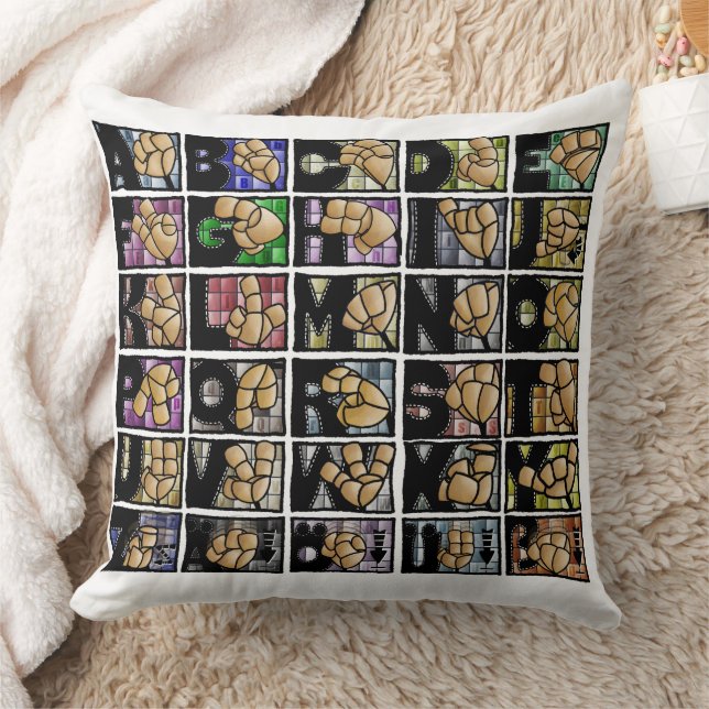 German Fingerspell 3 (2025) Cushion (Blanket)