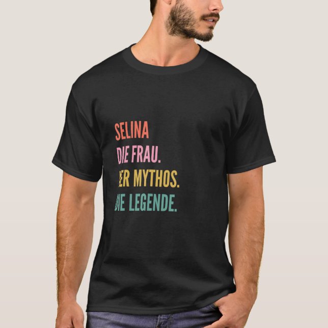 German First Name Selina T-Shirt (Front)