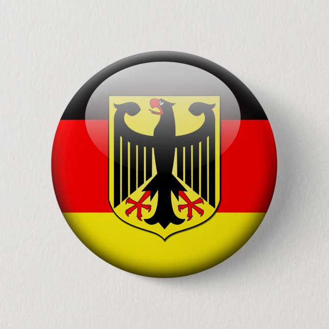 German Flag 2.0 6 Cm Round Badge (Front)