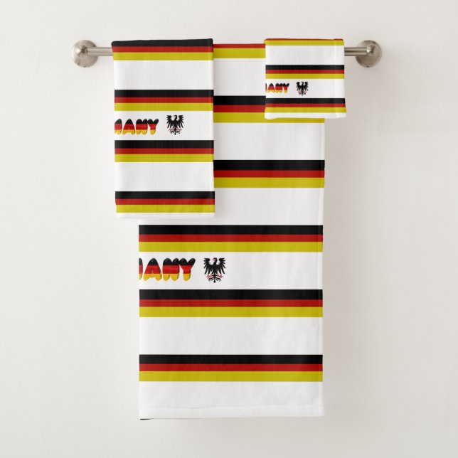 German flag bath towel set (Insitu)