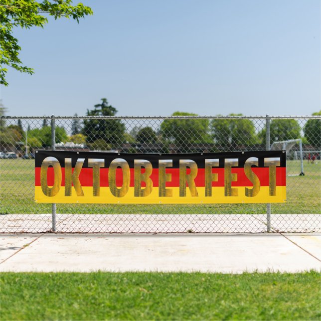 German Flag Beer Festival Oktoberfest Banner (Insitu)