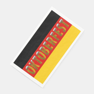 German Flag Beer Festival Oktoberfest Napkin