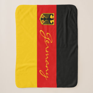 German Flag Blanket, patriotic, Germany Sherpa Blanket