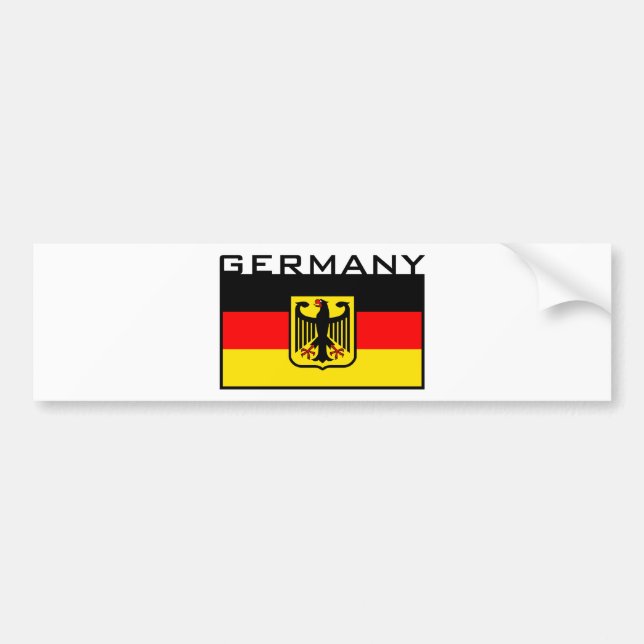German Flag Bumper Sticker (Front)