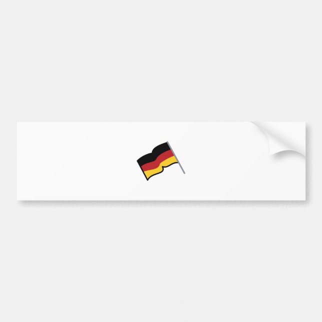 German Flag Bumper Sticker (Front)