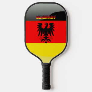 German flag-coat of arms pickleball paddle