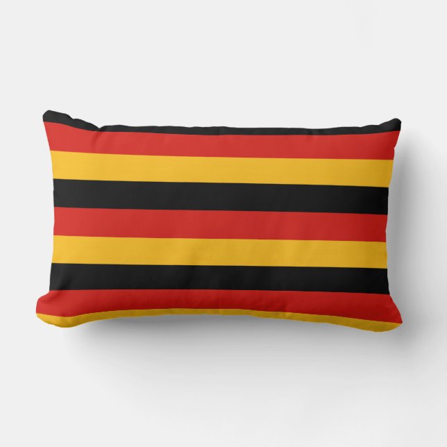 GERMAN FLAG COLORS LUMBAR CUSHION (Front)