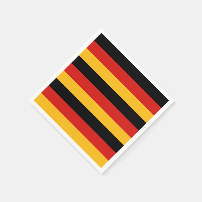GERMAN FLAG COLORS NAPKIN (Corner)