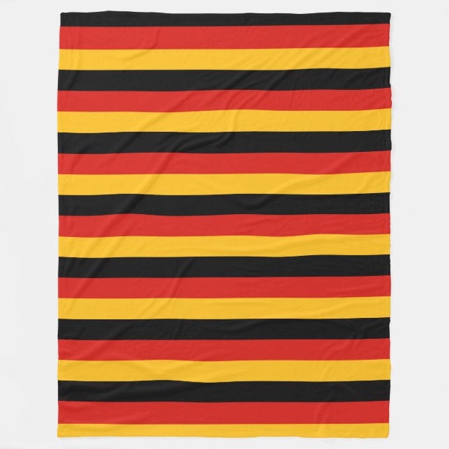 GERMAN FLAG COLORS + your ideas Fleece Blanket (Front)