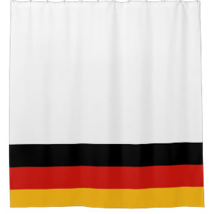 GERMAN FLAG COLORS + your ideas Shower Curtain