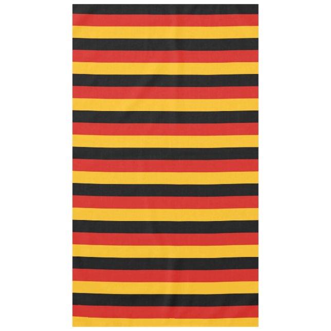 GERMAN FLAG COLORS + your ideas Tablecloth (Front)