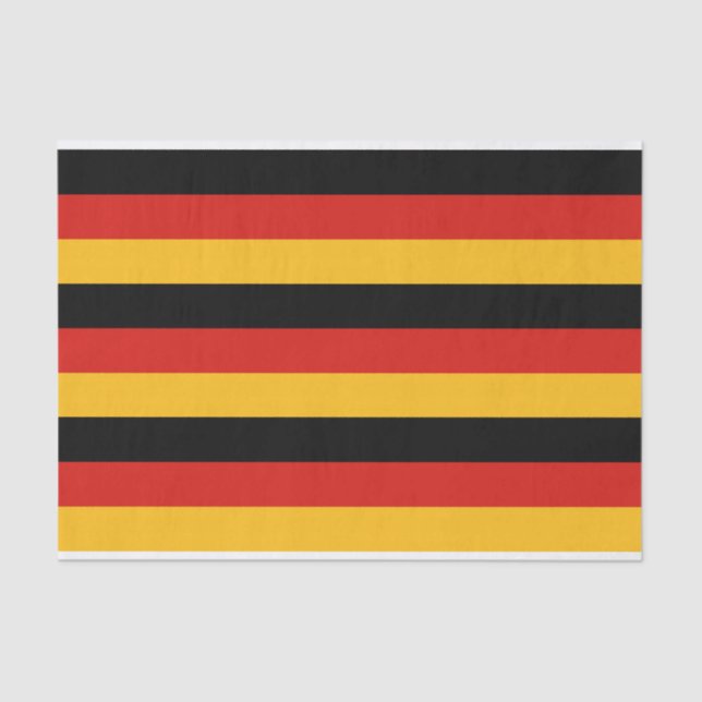 GERMAN FLAG COLORS + your ideas Tissue Paper (Front)