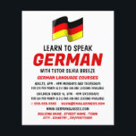 German Flag Design, German Language Course Advert Flyer<br><div class="desc">German Flag Design,  German Language Course Advertising Flyers By The Business Card Store.</div>