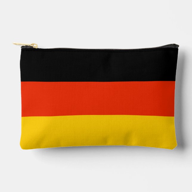German Flag Deutsche Flagge Total Coverage Accessory Pouch (Front)