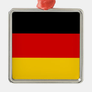 German Flag (Deutschland) (Germany) Metal Tree Decoration