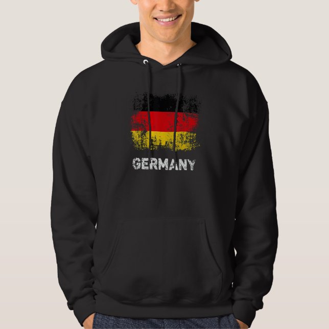 German Flag Deutschland Patriotic Germany Flag Hoodie (Front)