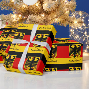 German Flag, Eagle & Germany gifts /sports fans Wrapping Paper