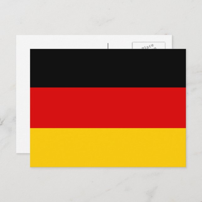 German Flag, Flag of Germany Postcard (Front/Back)