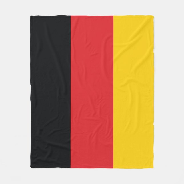 German Flag Fleece Blanket (Front)
