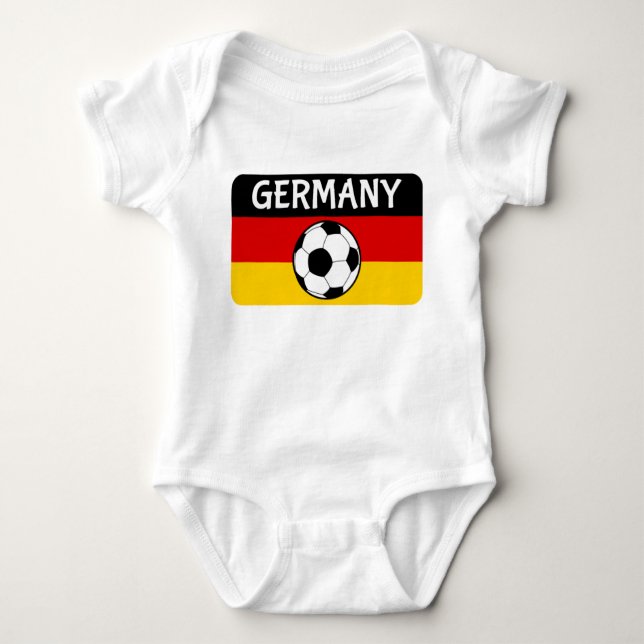German Flag Football Baby Bodysuit (Front)