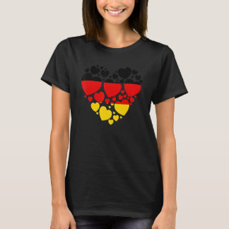 German Flag Heart Idea For Women & Deutsch Flag He T-Shirt
