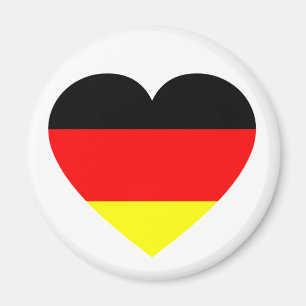 German Flag Heart Magnet