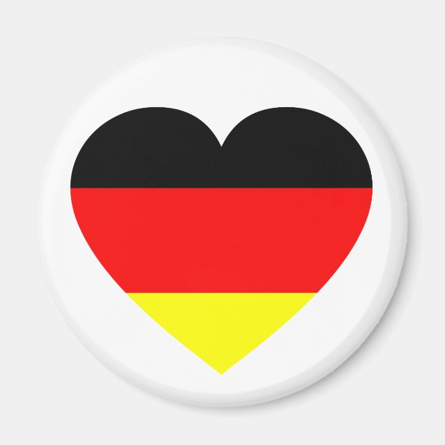 German Flag Heart Magnet (Front)