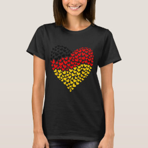 German Flag Heart Of Pion For Germany Women Kids T-Shirt