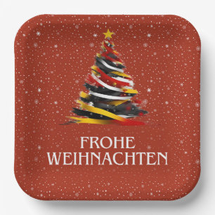 GERMAN FLAG INSPIRED PAPER PLATE