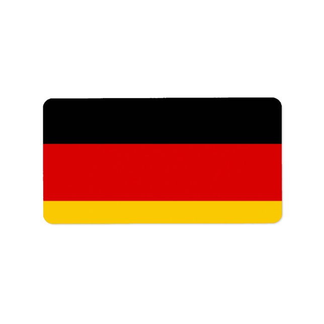 German Flag Label (Front)