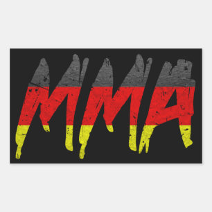 German Flag MMA Sticker