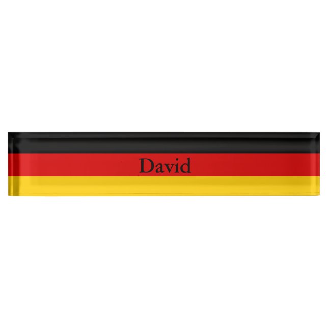 German Flag Nameplate (Front)