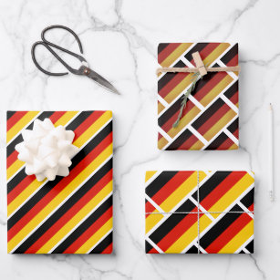 German flag of Germany wrapping paper sheets