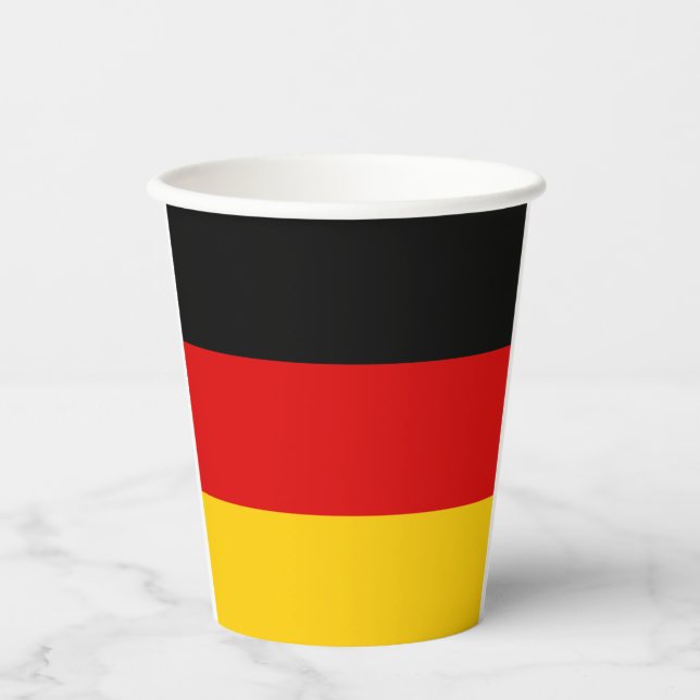 German flag paper cups (Front)