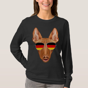 German Flag Pharaoh Hound Dog Germany Pocket T-Shirt