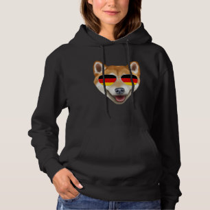 German Flag Shiba Inu Dog Germany Pocket Hoodie