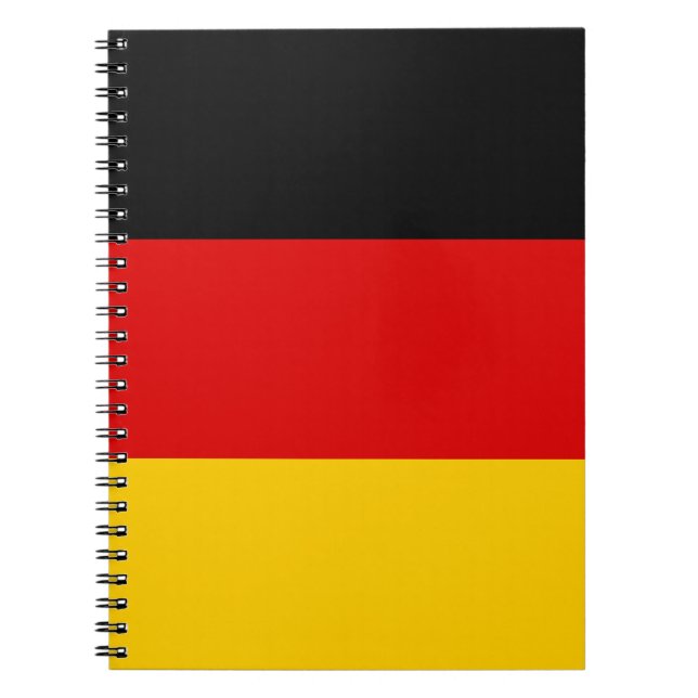 German flag spiral notebook (Front)