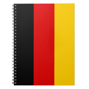 German Flag Spiral Notebook
