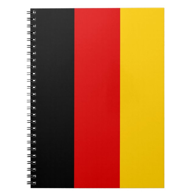 German Flag Spiral Notebook (Front)