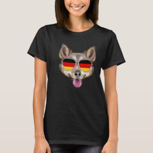 German Flag Swedish Vallhund Dog Germany Pocket T-Shirt