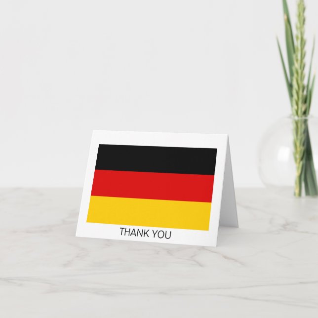 German Flag Thank You Card (Front)