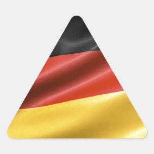 German Flag Triangle Sticker