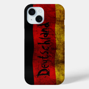 German Flag - Vintage iPhone 15 Case