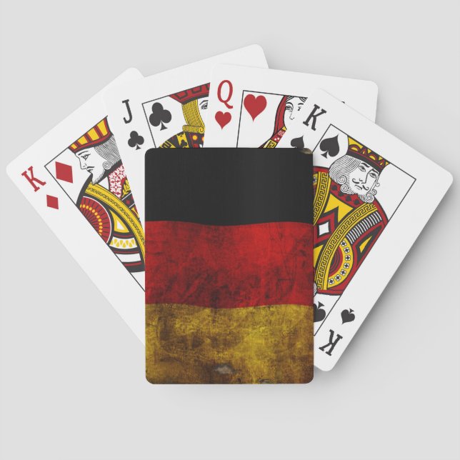 German Flag - Vintage Playing Cards (Back)