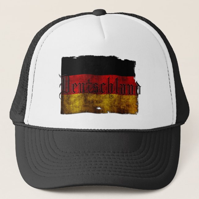 German Flag - Vintage... Trucker Hat (Front)
