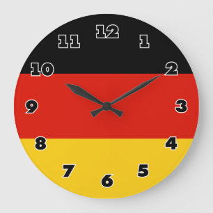 German flag wall clock - Deutschland