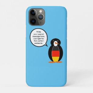 German Flag Wildlife Penguin Personalised Gift Case-Mate iPhone Case