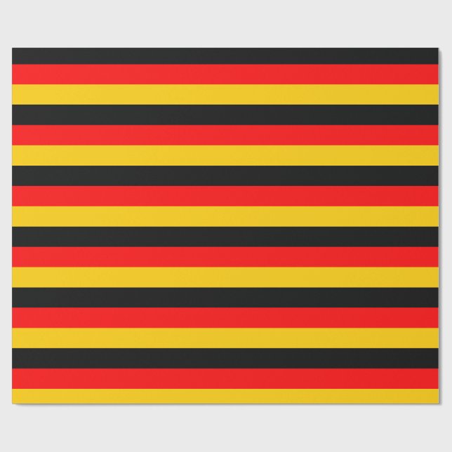 German Flag Wrapping Paper (Flat)