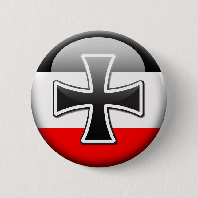 German Flag WWI 6 Cm Round Badge (Front)