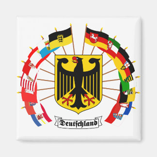 German Flags Pinwheel Magnet